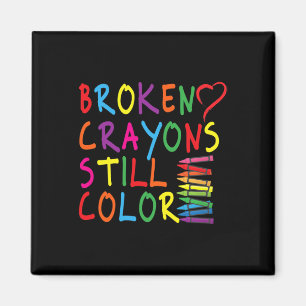 Aimant Crayons cassés Couleur fixe - Sensibilisation en s