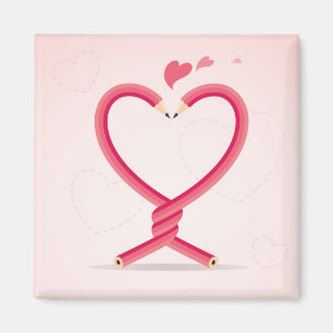 Aimant Crayons dans l'amour