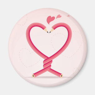 Aimant Crayons dans l'amour