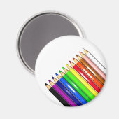 Aimant crayons de couleur (Recto/Verso)