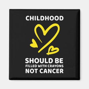 Aimant Crayons de sensibilisation au cancer chez l'enfant
