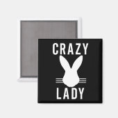 AIMANT CRAZY BUNNY LADY (Recto/Verso)