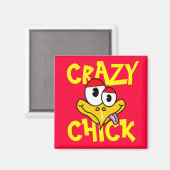 Aimant Crazy Chick (Recto/Verso)