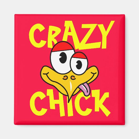 Aimant Crazy Chick (Devant)