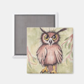 Aimant Crazy Cute Owl (Recto/Verso)