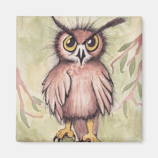 Aimant Crazy Cute Owl (Devant)