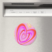 Aimant Crazy Heart par Power Flower (In Situ (Lave-vaisselle))