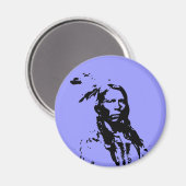 Aimant Crazy Horse Amérindien (Recto/Verso)