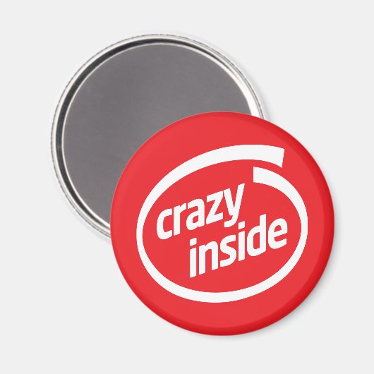 Aimant Crazy inside (Recto/Verso)
