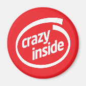 Aimant Crazy inside (Devant)