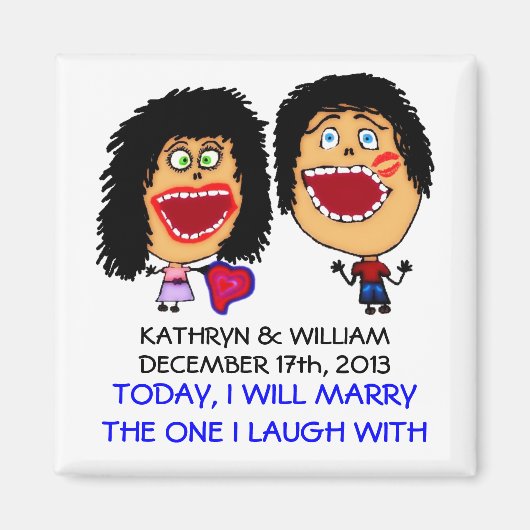 Aimant Crazy Mariage Mon Meilleur Ami (Devant)