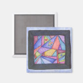 Aimant Crazy Quilt Oeuvre originale (Recto/Verso)