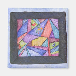 Aimant Crazy Quilt Oeuvre originale
