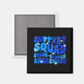 Aimant Crc colon cancer awareness support squad blue (Recto/Verso)