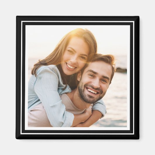 Aimant Create Your Own Photo Custom Keepsake Black (Devant)