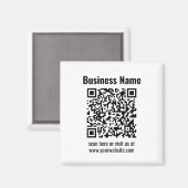 Aimant Create Your Own QR Code | Transperant (Recto/Verso)