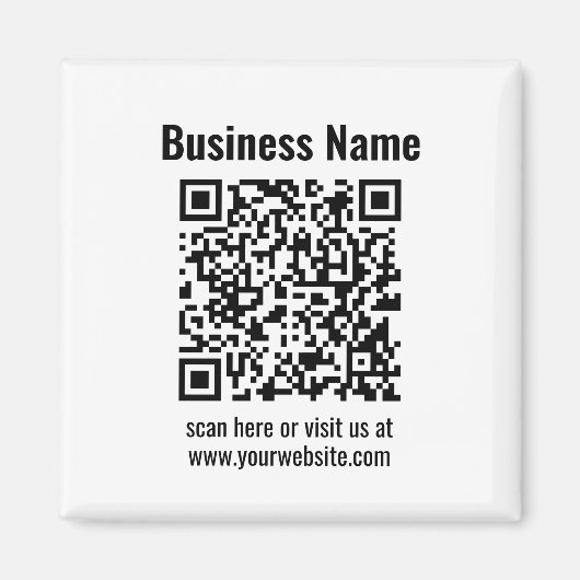 Aimant Create Your Own QR Code | Transperant (Devant)