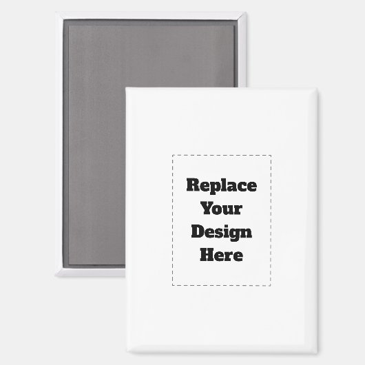 Aimant Create Your Own white  (Recto/Verso)