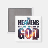 Aimant Création chrétienne : les cieux déclarent gloire d (Recto/Verso)