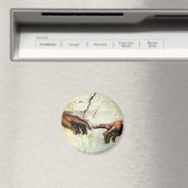 Aimant Création d'Adam - Mains Michelangelo 1475 - 1564 (In Situ (Lave-vaisselle))