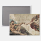 Aimant Création d'Adam, Michelangelo, (Recto/Verso)