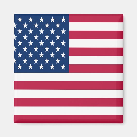 Aimant Création de fierté avec drapeau américain USA (Devant)