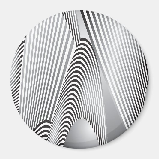 Aimant Création de Motif Abstrait 3 (Devant)