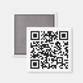 Aimant Création instantanée de code QR (en entrant votre  (Recto/Verso)