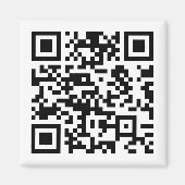 Aimant Création instantanée de code QR (en entrant votre  (Devant)