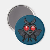 Aimant Créature Mothman Monstre Cryptide Mignonne et Flip (Recto/Verso)