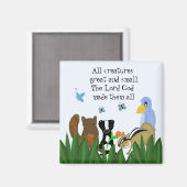 Aimant Créatures grandes et petites (Recto/Verso)