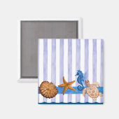 Aimant Créatures marines nautiques (Recto/Verso)