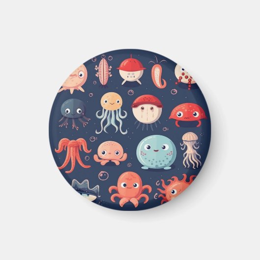 Aimant Créatures marines, poissons, aimant, mignon  (Devant)