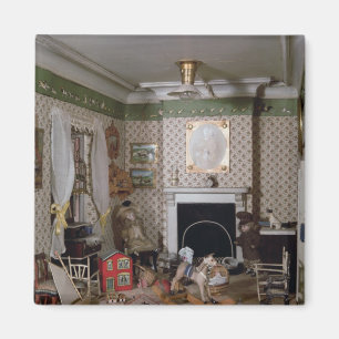 Aimant Crèche avec des jouets de "Mlle Miles" House',