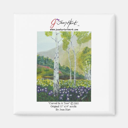 Aimant "Crée Dans Un Arbre" (Devant)