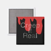Aimant Creep it Real Main Drag Police Blood Halloween (Recto/Verso)