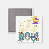 Aimant Creep It Real Skateboard Ghost Retro Halloween (Recto/Verso)