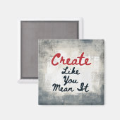 Aimant Créer Comme Vous Voulez Dire Il Réfrigérateur Magn (Recto/Verso)