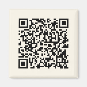 Aimant Créer instantanément un code QR   Modifiable blanc