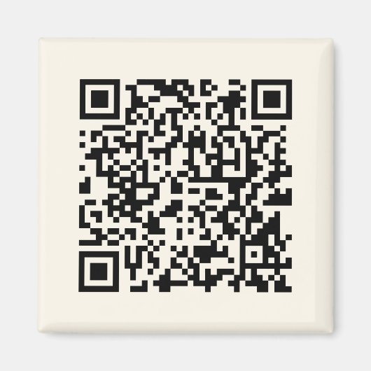 Aimant Créer instantanément un code QR | Modifiable blanc (Devant)