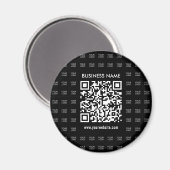 Aimant Créer instantanément un code QR scannable et un mo (Recto/Verso)
