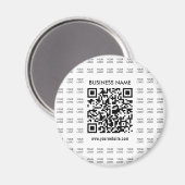 Aimant Créer instantanément un code QR scannable et un mo (Recto/Verso)