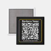 Aimant Créer un code QR d'entreprise scannable instantané (Recto/Verso)