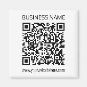 Aimant Créer un code QR d'entreprise Texte instantané et (Devant)