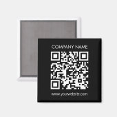 Aimant Créer un code QR instantanément Design simple mode (Recto/Verso)