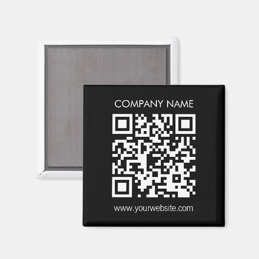 Aimant Créer un code QR instantanément Design simple mode (Recto/Verso)
