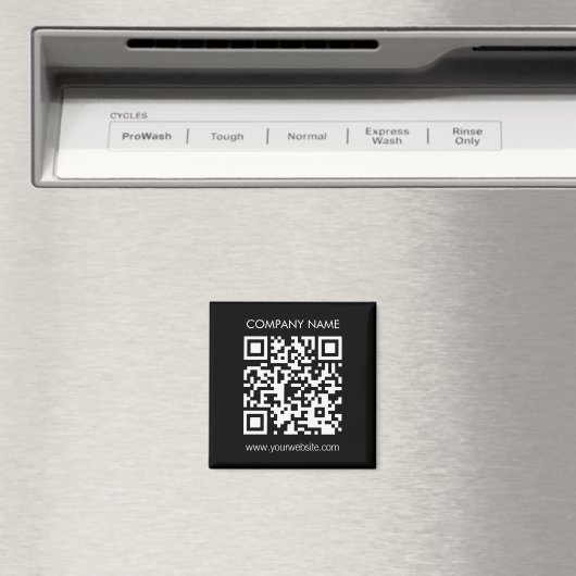 Aimant Créer un code QR instantanément Design simple mode (In Situ (Lave-vaisselle))