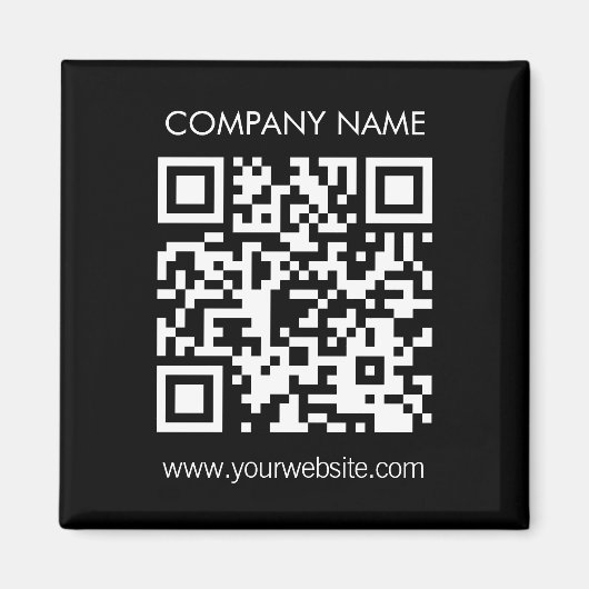 Aimant Créer un code QR instantanément Design simple mode (Devant)