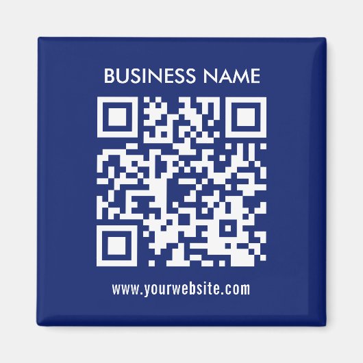 Aimant Créer un code QR instantanément Design simple mode (Devant)