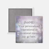 Aimant Créer un message de motivation personnalisé (Recto/Verso)